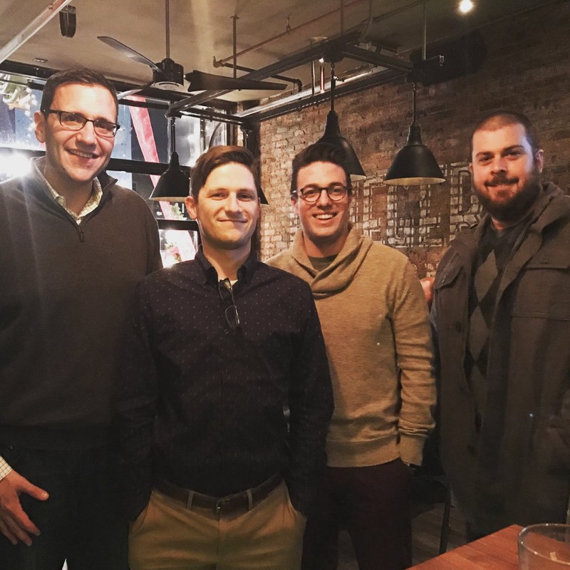 Tom (far left) and his 4th Floor Creative crew are looking to shake up the content creation landscape in 2017. Image via Tom Gelehrter