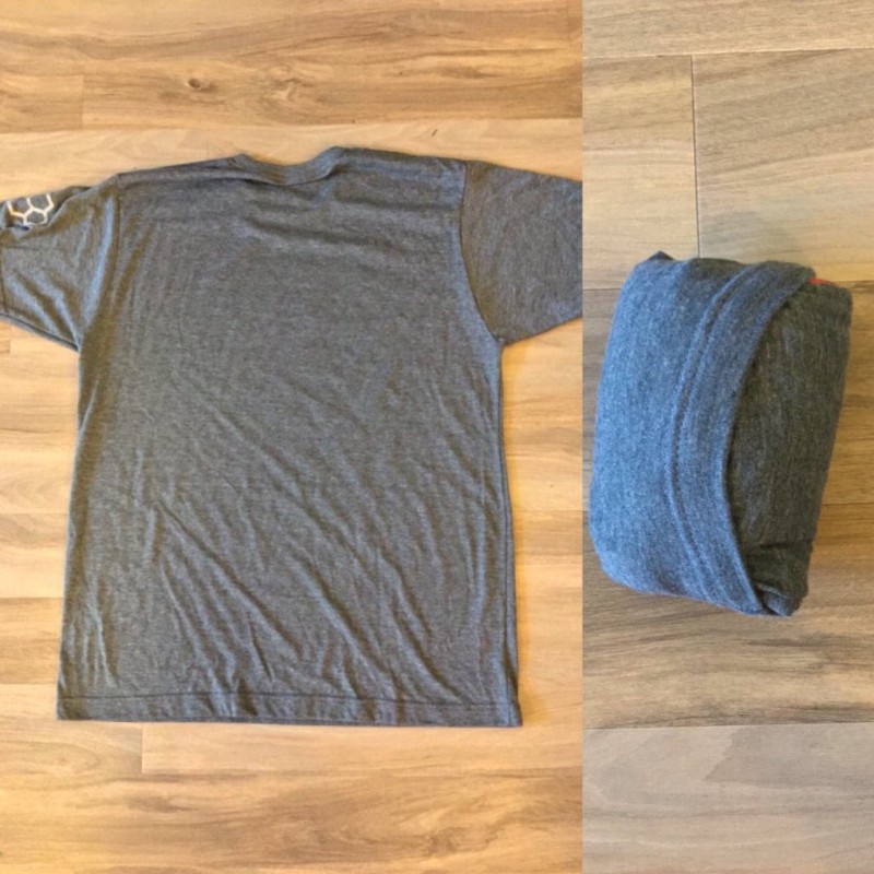 Rolling shirts is something most sports professionals have to do at some point in preparation for events. (Photos via Joe Londergan)