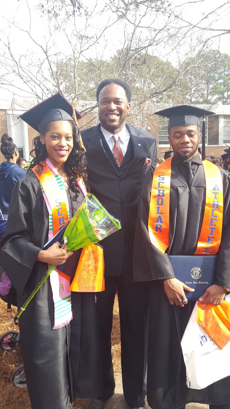 Tim Duncan, middle, has helped elevate Clayton State to new levels. Photo via Tim Duncan