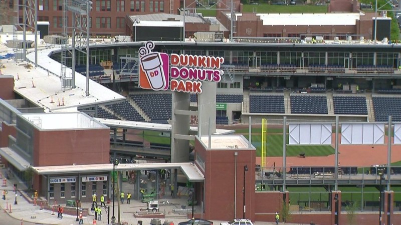 Dunkin' Donuts Park, February 2017. Image via Hartford Courant