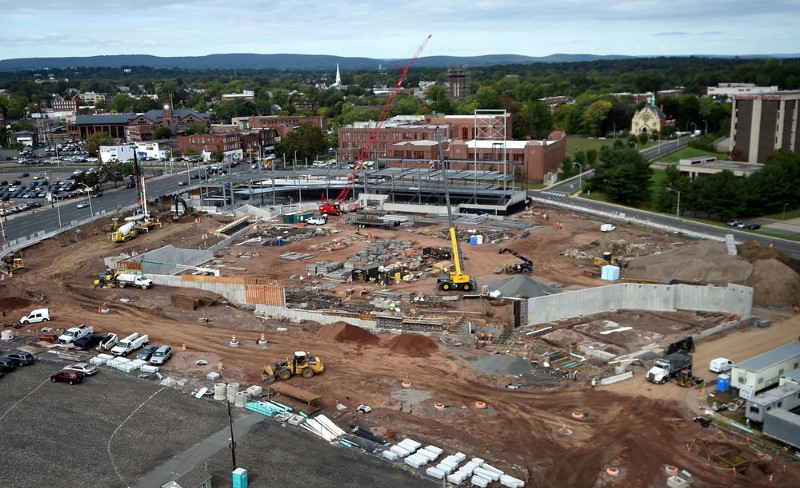 Dunkin' Donuts Park, October 5, 2015. Image via The Hartford Courant