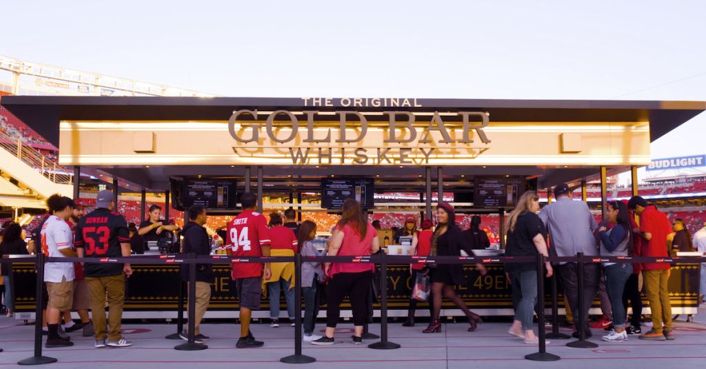 49ers Gold Bar Whiskey