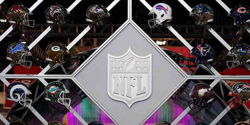 NFL helmets