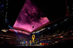 2022 Qatar World Cup opening ceremony inside stadium