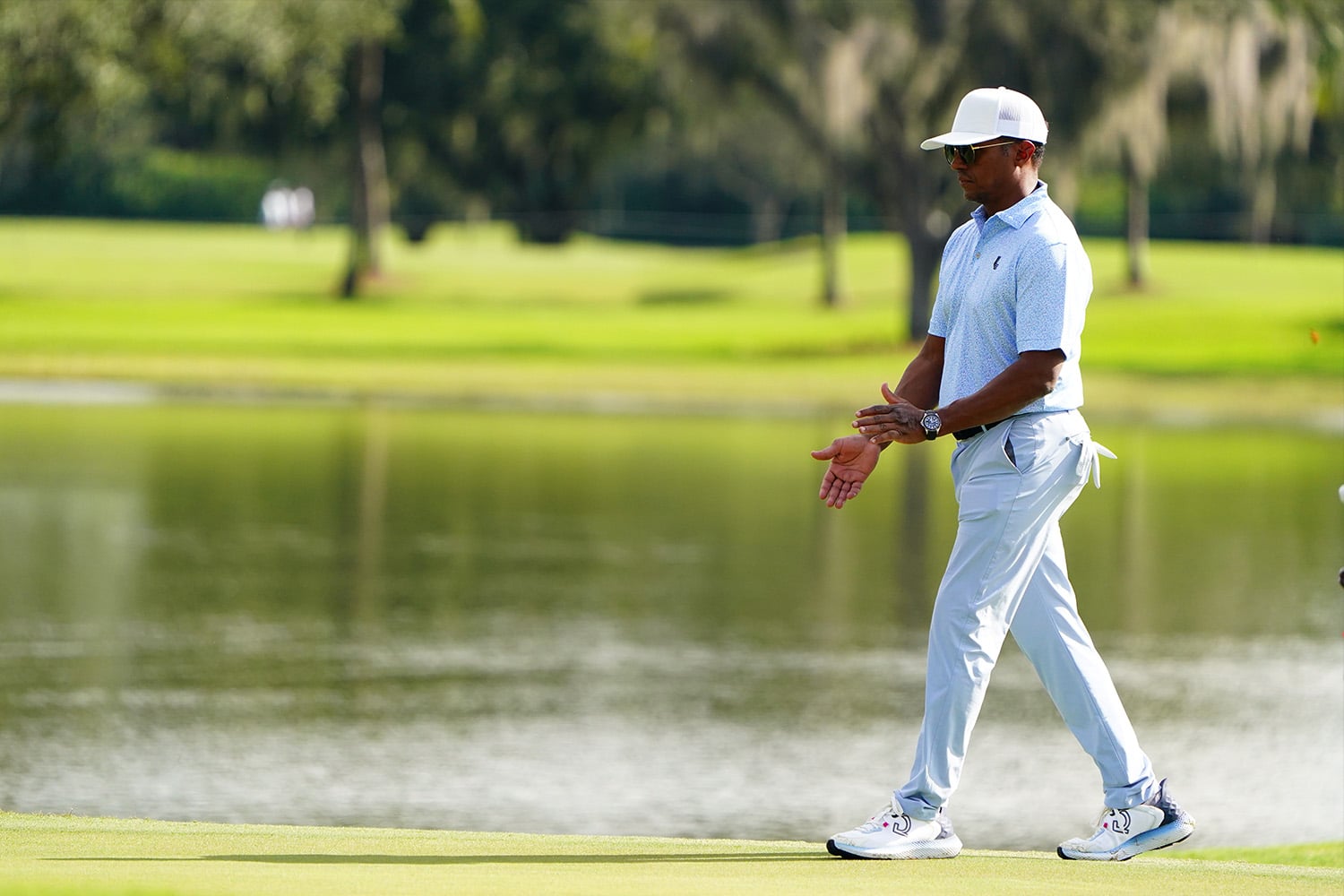 Atul Khosla on the seventh green during the Pro-Am tournamen