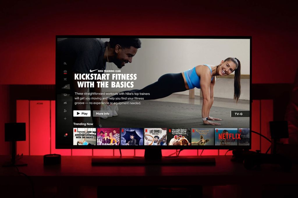 Nike Training Club offered through Netflix
