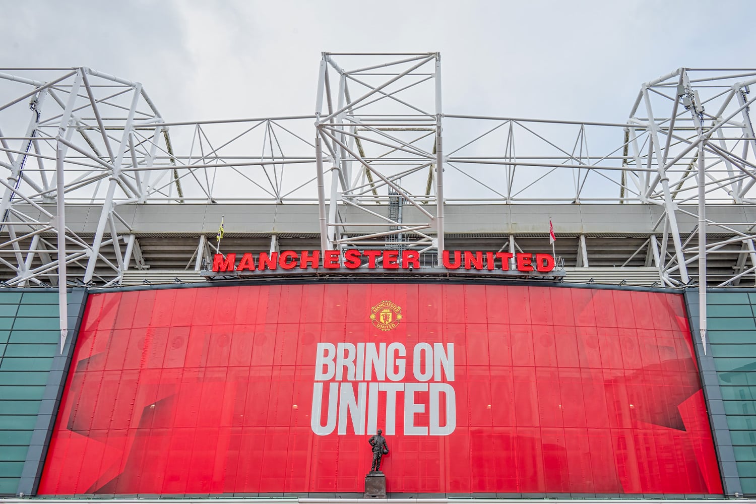 A view of the Manchester United stadium