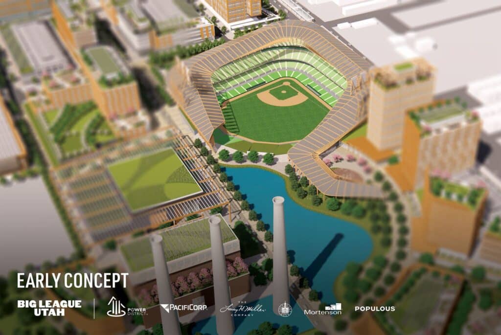 Salt Lake City baseball stadium renderings