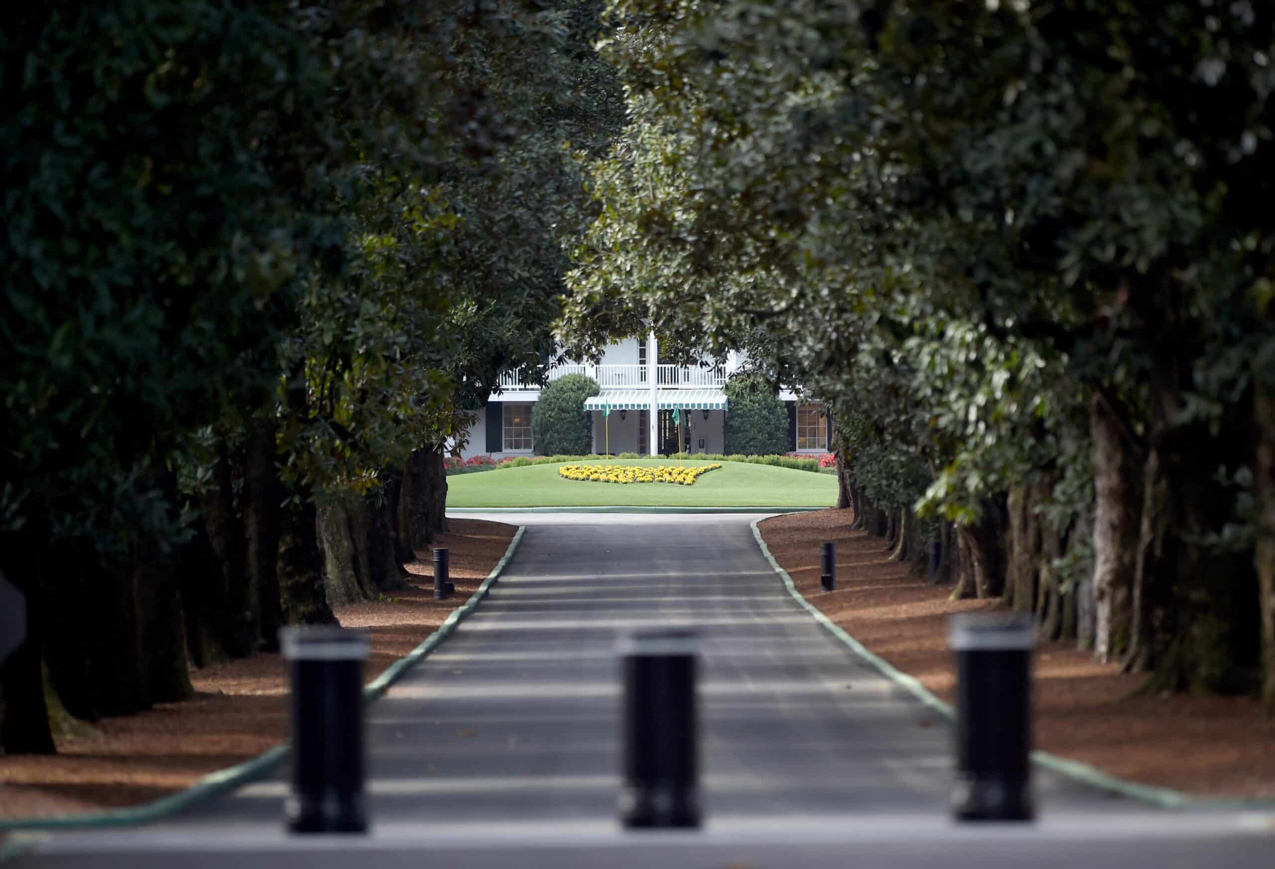 Magnolia Lane at Augusta National Golf Club in Augusta, Ga.