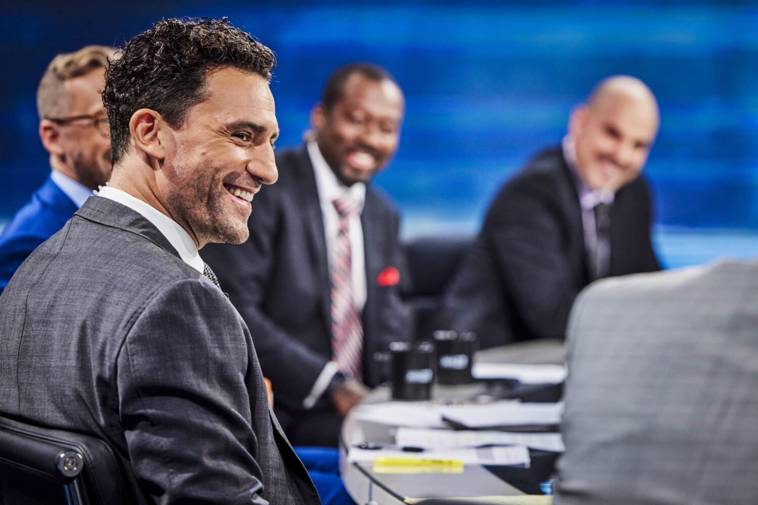 Paul Bissonnette at the NHL on TNT desk.