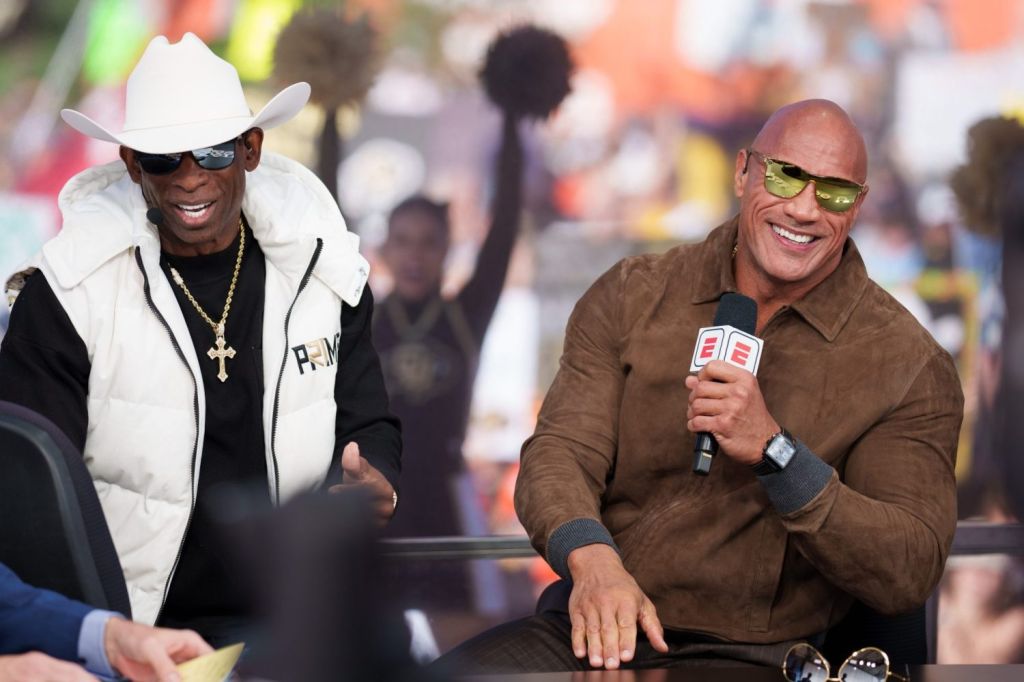 Deion Sanders and The Rock