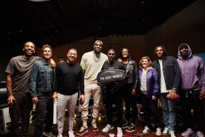 LeBron James, Maverick Carter, Paul Rivera and Jamie Foxx on TNF in The Shop.