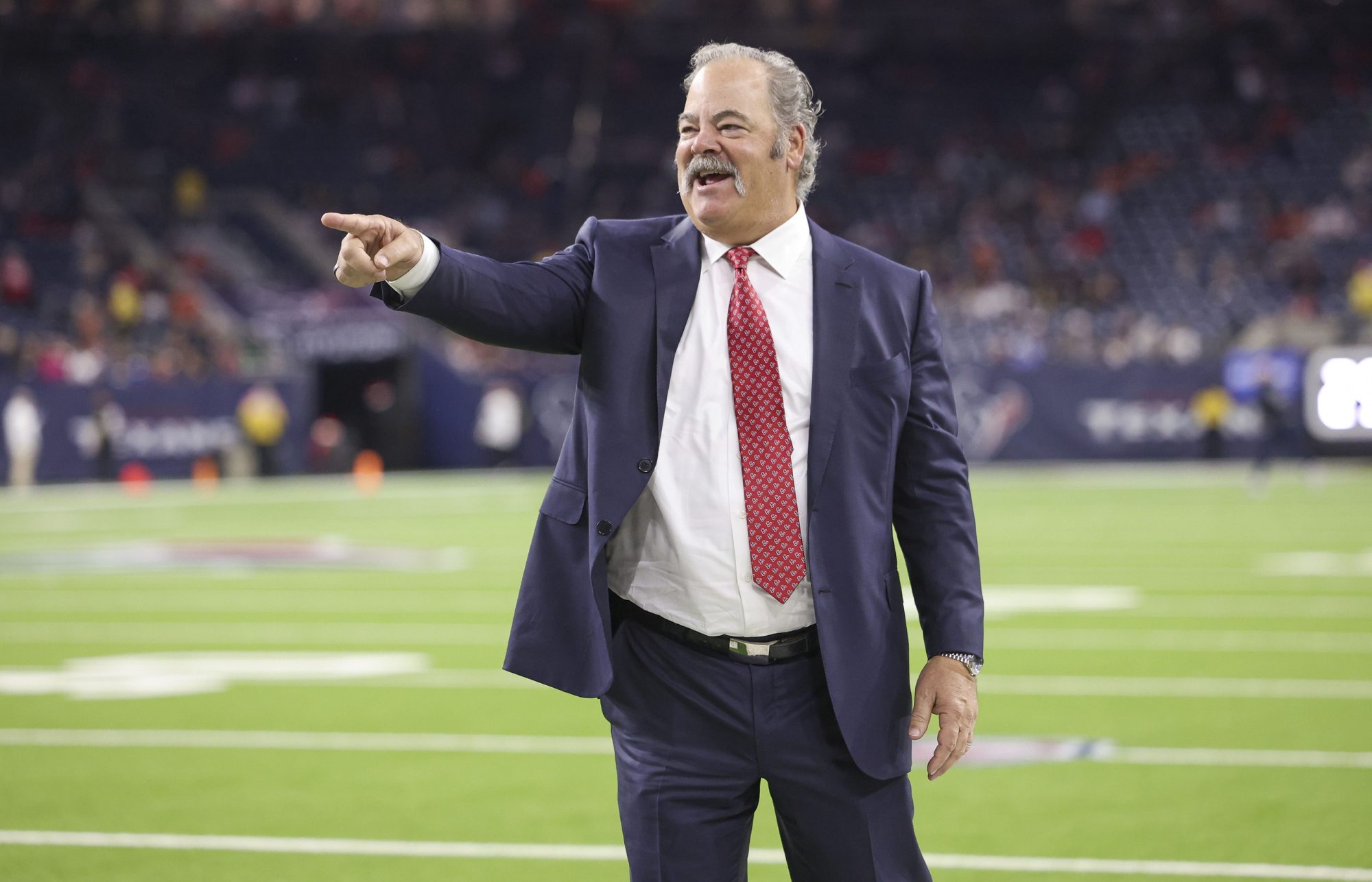 Houston Texans chief executive officer Cal McNair on the field before the game against the Cleveland Browns at NRG Stadium.