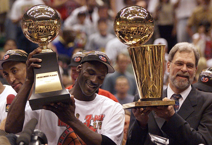 Michael Jordan and Phil Jackson
