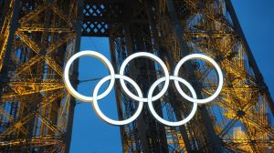 Olympic rings in Paris