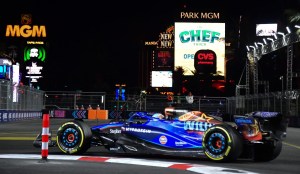 Nov 18, 2023; Las Vegas, Nevada, USA; Williams Racing driver Logan Sargeant of the United States (2) during the Las Vegas Grand Prix at Las Vegas Strip Circuit.