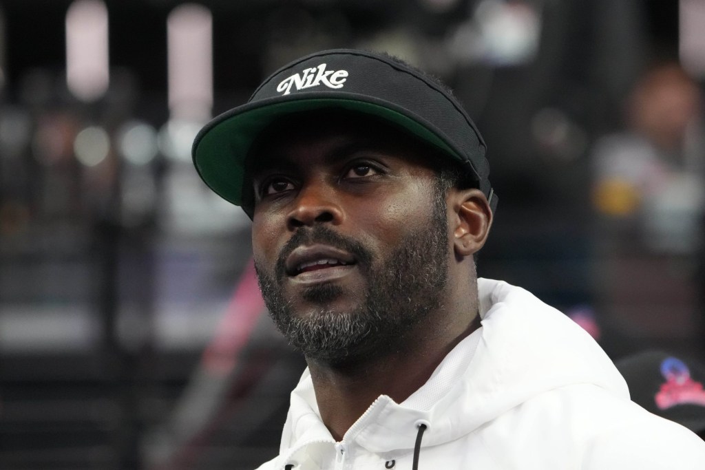 Feb 5, 2023; Paradise, Nevada, USA; Former NFL quarterback Michael Vick attends the Pro Bowl Games at Allegiant Stadium.