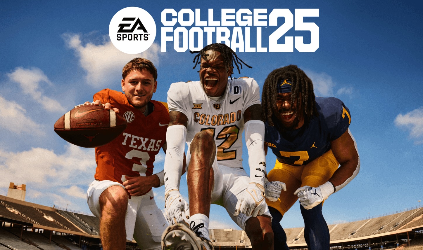 The cover of the College Football 25 video game.