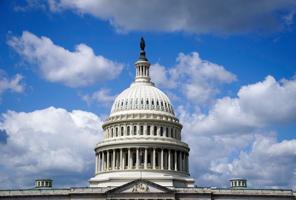 A view of the United States Capitol building in Washington, D.C., on Wednesday, April 24, 2024.
