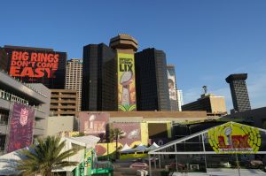 Feb 3, 2025; New Orleans, LA, USA; Super Bowl LIX signage at the Hyatt Hotel.