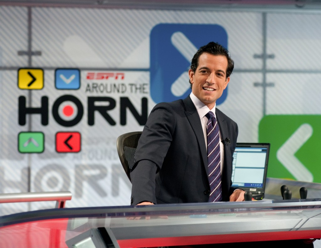 Monday, Sept. 27, 2010 -- Washington, D.C. -- ABC Bureau Studios -- Host Tony Reali on the new Around the Horn set.  The program will now be available in high definition on ESPN.