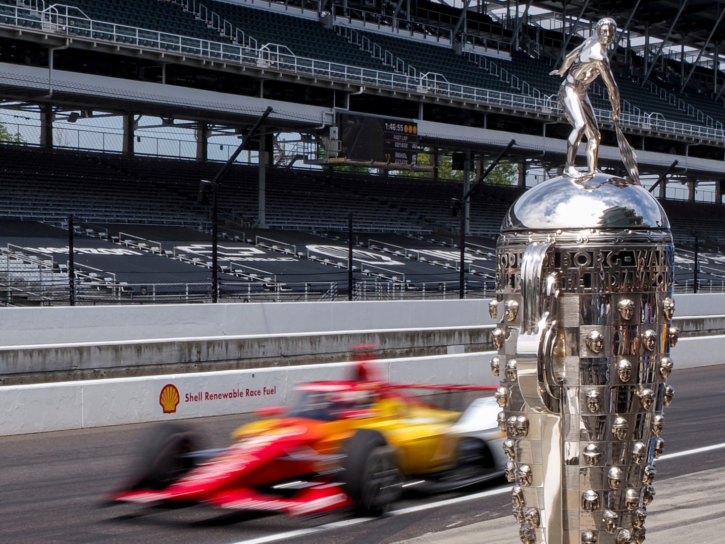 Team Penske driver Josef Newgarden (2) pulls into pit lane Monday, May 19, 2025, during a practice for the 109th running of the Indianapolis 500 at Indianapolis Motor Speedway.