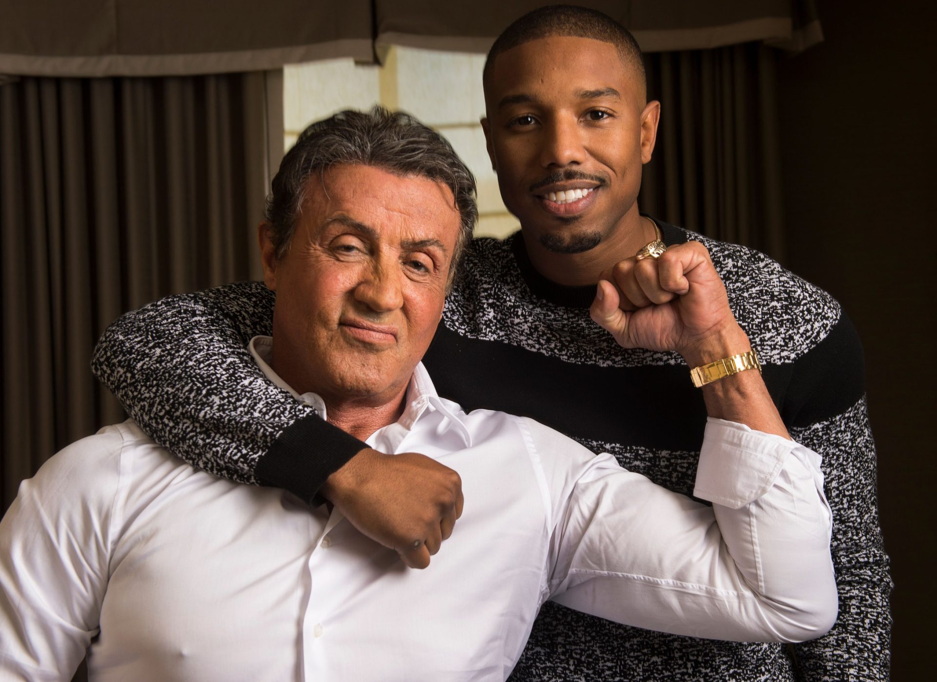 SYLVESTER STALLONE / MICHAEL B/ JORDAN