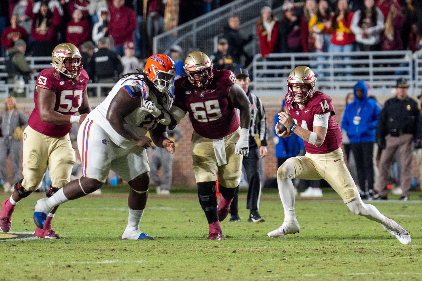 The Florida State Seminoles hosted the Florida Gators at Doak Campbell Stadium on Saturday, Nov. 30, 2024.