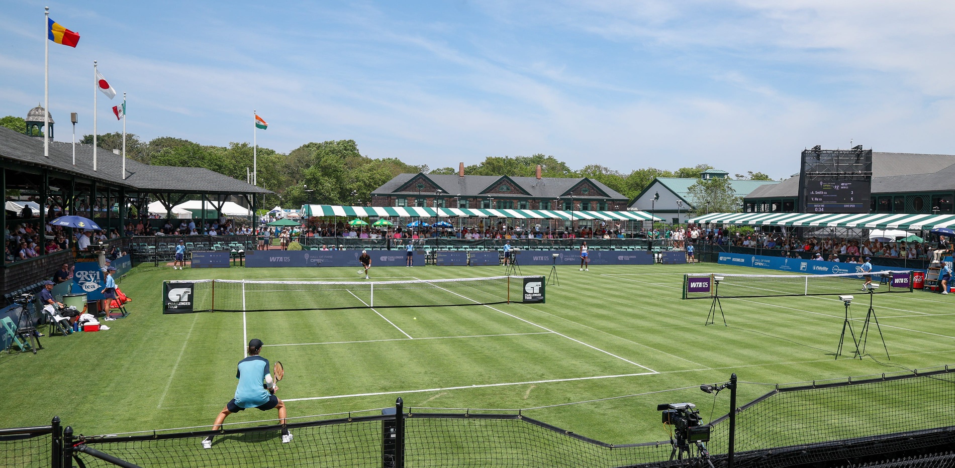 Hall of Fame Open at the International Tennis Hall of Fame, Newport.