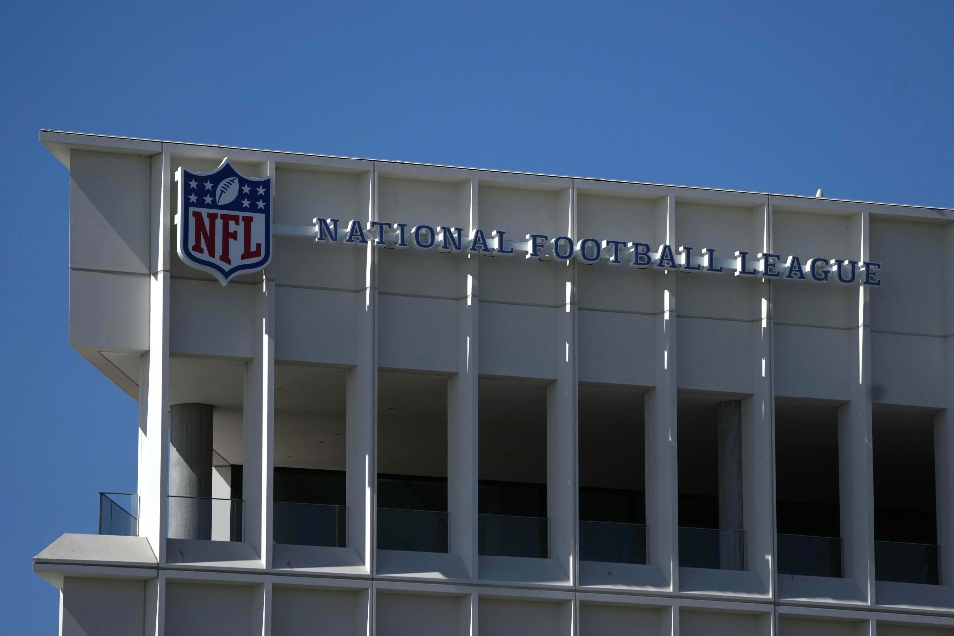 Oct 3, 2021; Inglewood, California, USA; A general overall view of the NFL Network building adjacent to SoFi Stadium.