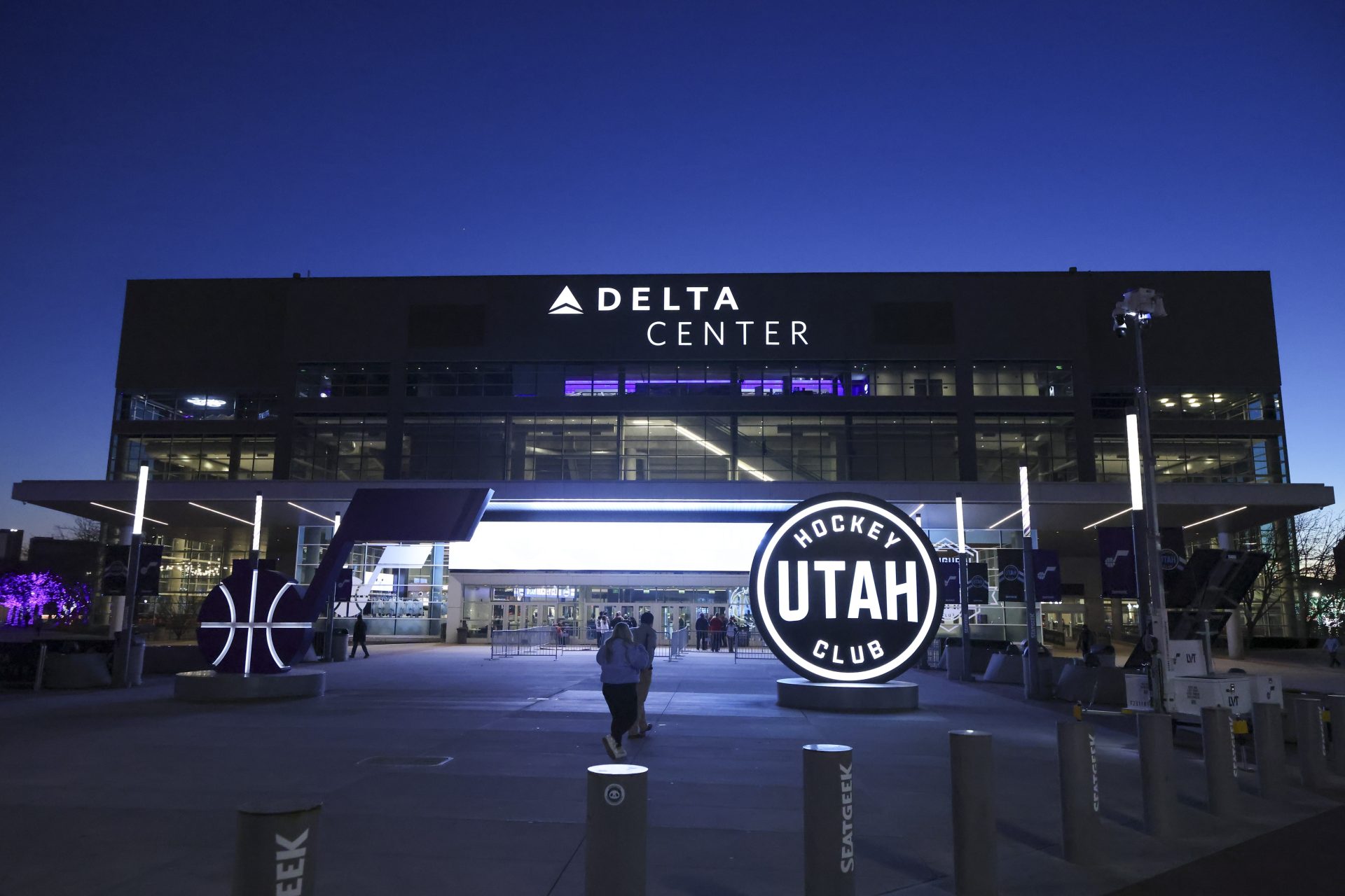 Dec 10, 2024; Salt Lake City, Utah, USA; A general view of the Delta Center before the game between the Utah Hockey Club and the Minnesota Wild.