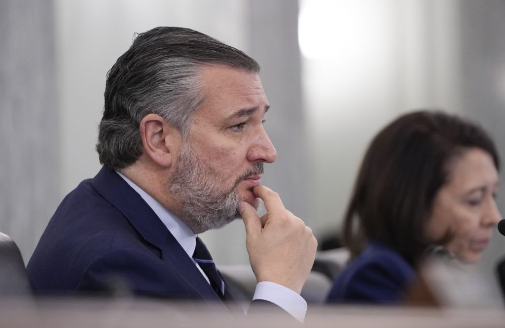 Jan 28, 2025; Washington, DC, USA; Senator Ted Cruz (R-TX), Chairman of the Senate Committee on Commerce, Science, and Transportation, begins a hearing to examine the Panama Canal and its impact on U.S. trade and national security, focusing on fees and foreign influence on Tuesday, January 28, 2025.