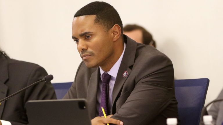 U.S. Rep. Ritchie Torres, is shown during a congressional field hearing on Countering Violent Extremism, Terrorism and Antisemitic Threats in New Jersey. Monday, October 3, 2022