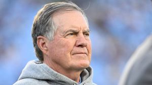 Sep 1, 2025; Chapel Hill, North Carolina, USA; North Carolina Tar Heels head coach Bill Belichick on the field before the game at Kenan Stadium.