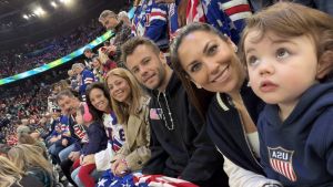 Gaudreau family at the 2026 Winter Olympics.
