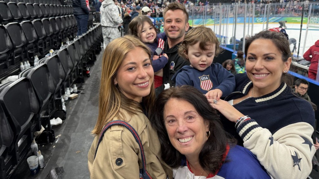 Gaudreau family at the 2026 Winter Olympics.