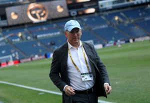 [Subscription Customers Only] Jun 15, 2025; Seattle, Washington, USA; Botafogo owner John Textor inside the stadium before the match during a group stage match of the 2025 FIFA Club World Cup at Lumen Field.