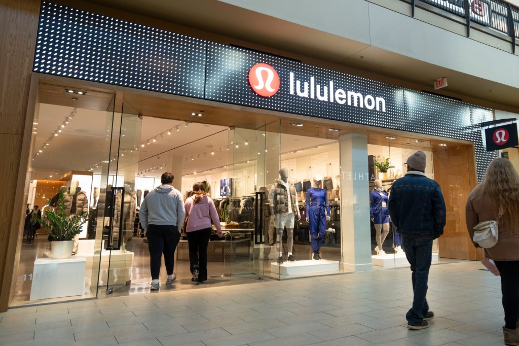 Lululemon at Jordan Creek Towne Center on Friday, Oct. 31, 2025, in West Des Moines.