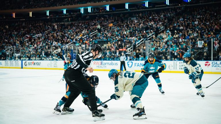 The PWHL regular season game between the Seattle Torrent and the New York Sirens at Madison Square Garden on April 4, 2026 in New York, New York USA.