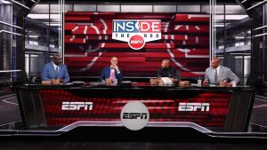 Atlanta, GA - March 7, 2026 - Turner Studios: Shaquille O'Neal , Ernie Johnson, Kenny Smith, and Charles Barkley during the 2026 NBA marketing campaign featuring Inside the NBA on ESPN.