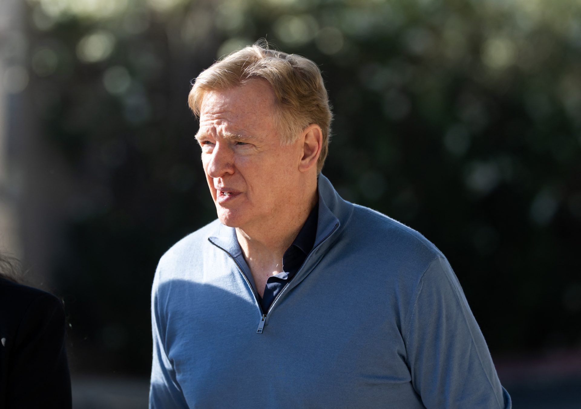 Mar 30, 2026; Phoenix, AZ, USA; NFL commissioner Roger Goodell arrives during the 2026 NFL Annual League Meeting at the Arizona Biltmore.