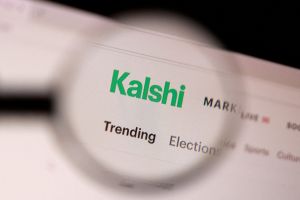 Reuters FILE PHOTO: Kalshi logo appears in this illustration created on April 22, 2026.