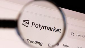 FILE PHOTO: Polymarket logo appears in this illustration taken April 22, 2026. REUTERS/Dado Ruvic/Illustration/File Photo