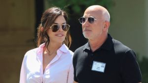 Amazon founder Jeff Bezos and his wife Lauren Sanchez attend the annual Allen and Co. Sun Valley Media and Technology Conference at the Sun Valley Resort in Sun Valley, Idaho, U.S., July 8, 2026.