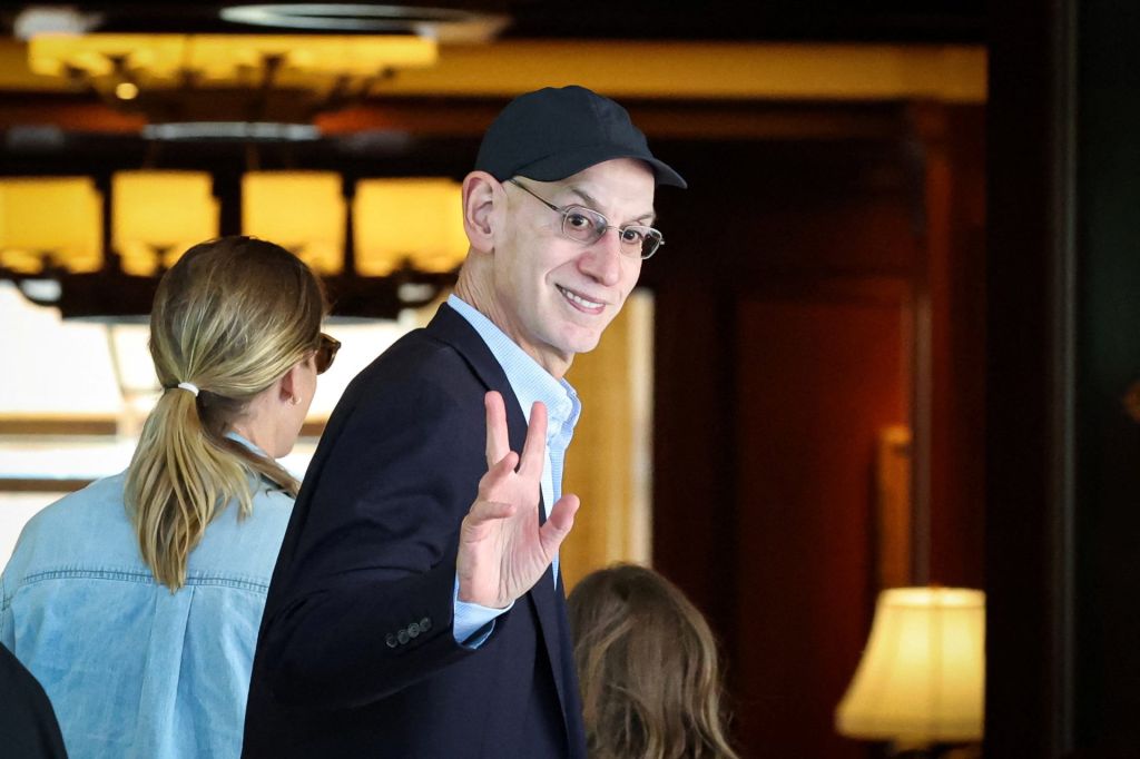 Adam Silver, NBA commissioner, attends the annual Allen and Co. Sun Valley Media and Technology Conference at the Sun Valley Resort in Sun Valley, Idaho, U.S., July 7, 2026.