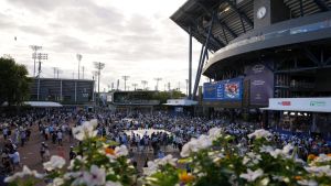 Tennis - U.S. Open - Flushing Meadows, New York, United States - September 5, 2026 General view of fans outside Arthur Ashe stadium